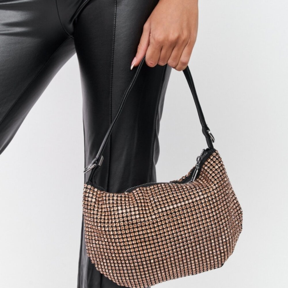 NWT Bling Embellished Rose Gold Bag 💼💼